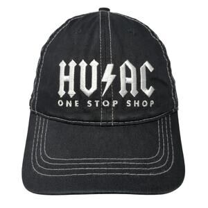 HV AC One Stop Shop Gensco Strapback Baseball Cap Black One Size Embroidered AMC